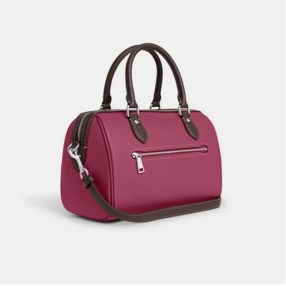 NWT! Elegant Coach Rowan Satchel In Raspberry Pink 🩷 - Picture 1 of 1